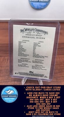 Cheap Sneaks Footwear/Sports Cards Baseball Card Emmanuel Rivera RC 2022 Topps Allen & Ginter Silver Portrait #157 Roya