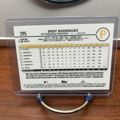 Cheap Sneaks Footwear/Sports Cards Baseball Card ENDY RODRIGUEZ 2024 TOPPS CHROME PINK REFRACTOR ROOKIE #295 PIRATES SP