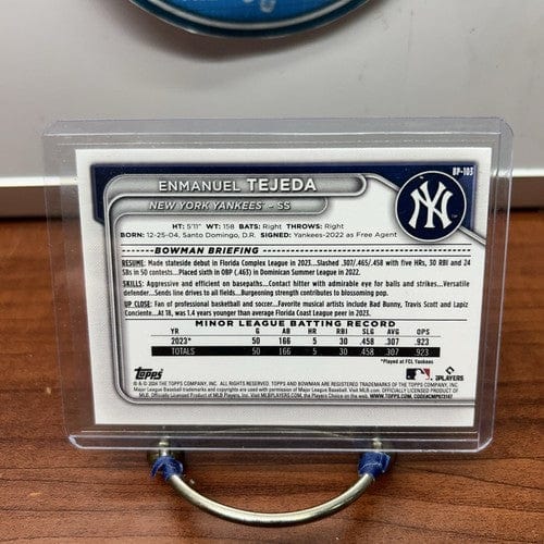 Cheap Sneaks Footwear/Sports Cards Baseball Card Enmanuel Tejeda 2024 1ST Bowman Prospect Baseball Card#BP-103 New York