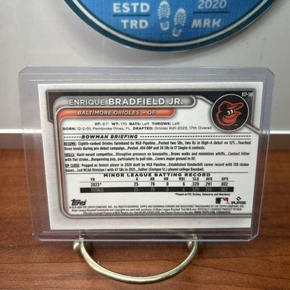 Cheap Sneaks Footwear/Sports Cards Baseball Card Enrique Bradfield Jr. Chrome Prospect 2024 Bowman #BCP-149 Baltimore O