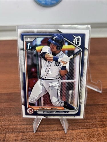Cheap Sneaks Footwear/Sports Cards Baseball Card Enrique Jimenez 2024 Bowman 1st Prospect Detroit Tigers