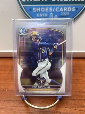 Cheap Sneaks Footwear/Sports Cards Baseball Card Eric Brown Jr. 2023 Bowman Chrome Prospects #BCP-41 Milwaukee Brewers