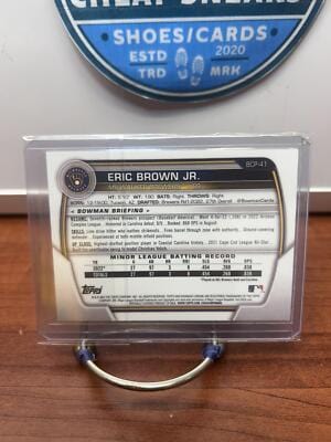 Cheap Sneaks Footwear/Sports Cards Baseball Card Eric Brown Jr. 2023 Bowman Chrome Prospects #BCP-41 Milwaukee Brewers