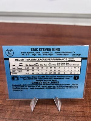 Cheap Sneaks Footwear/Sports Cards Baseball Card Eric King 1988 Donruss #50b Detroit Tigers