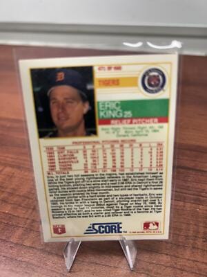 Cheap Sneaks Footwear/Sports Cards Baseball Card Eric King 1988 Score #471 Detroit Tigers