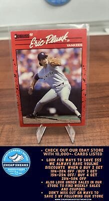Cheap Sneaks Footwear/Sports Cards Baseball Card Eric Plunk 1990 Donruss #196 New York Yankees