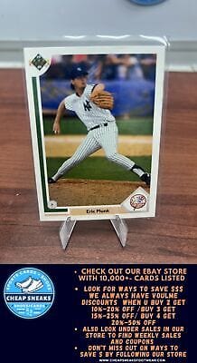 Cheap Sneaks Footwear/Sports Cards Baseball Card Eric Plunk 1991 Upper Deck #695 New York Yankees