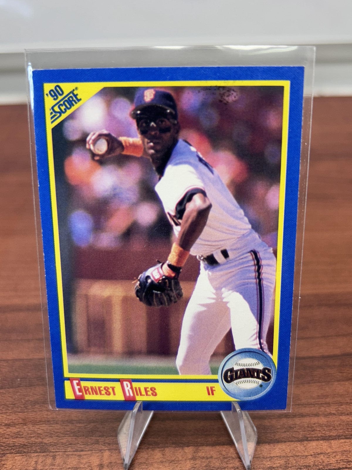 Cheap Sneaks Footwear/Sports Cards Baseball Card Ernest Riles 1990 Score #447 San Francisco Giants