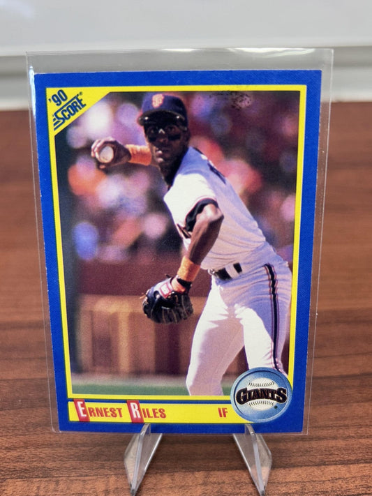 Cheap Sneaks Footwear/Sports Cards Baseball Card Ernest Riles 1990 Score #447 San Francisco Giants