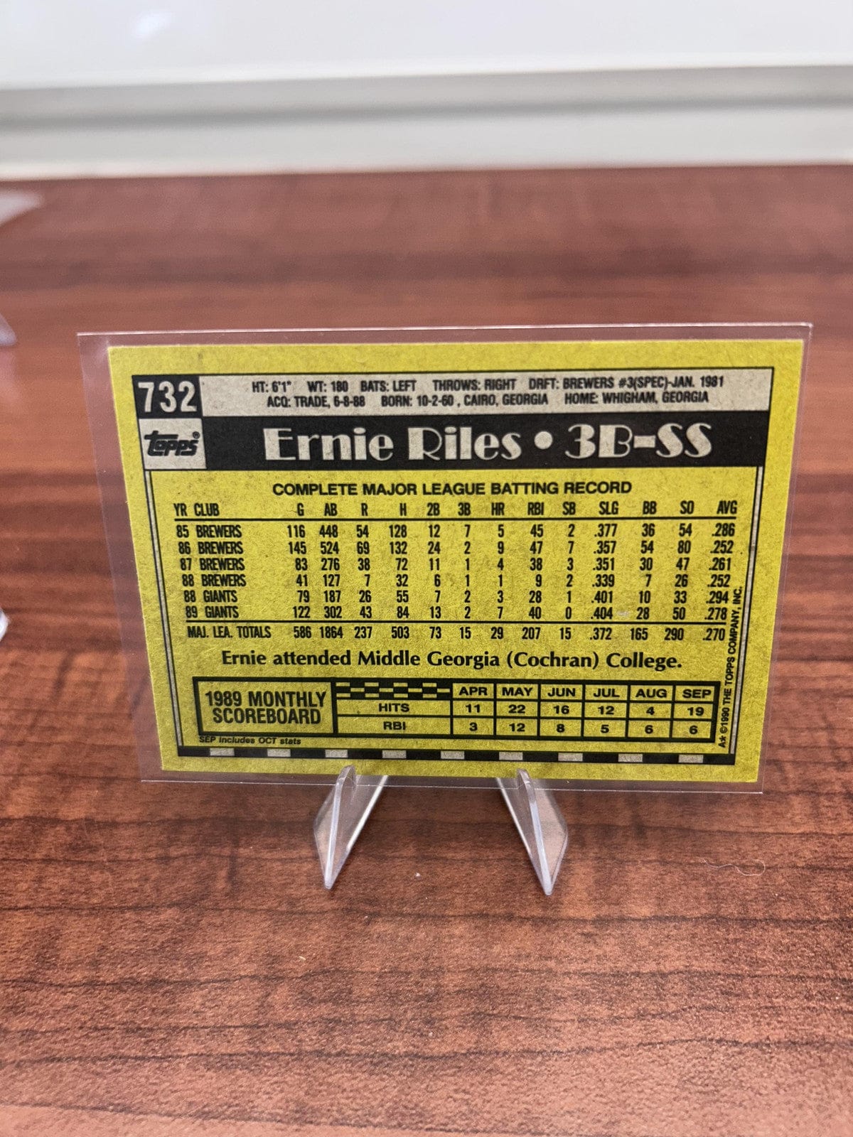 Cheap Sneaks Footwear/Sports Cards Baseball Card Ernie Riles 1990 Topps #732 San Francisco Giants