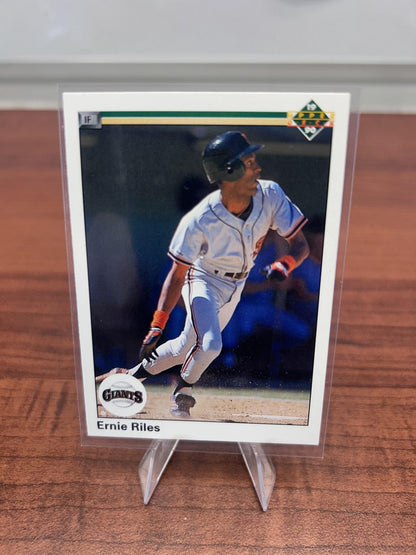 Cheap Sneaks Footwear/Sports Cards Baseball Card Ernie Riles 1990 Upper Deck #378 San Francisco Giants