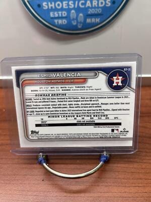 Cheap Sneaks Footwear/Sports Cards Baseball Card Esmil Valencia 2024 Bowman Chrome Prospects  #BCP-75 Houston Astros