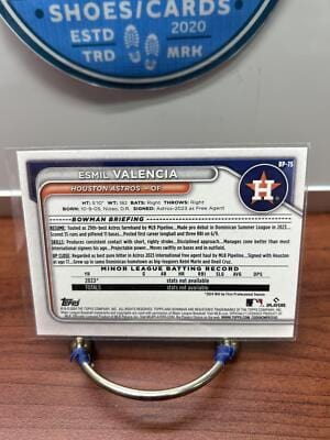 Cheap Sneaks Footwear/Sports Cards Baseball Card Esmil Valencia 2024 Bowman Prospects #BP-75 Houston Astros