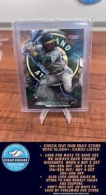 Cheap Sneaks Footwear/Sports Cards Baseball Card Esteury Ruiz 2023 Bowman's Best Refractors #14 Oakland Athletics