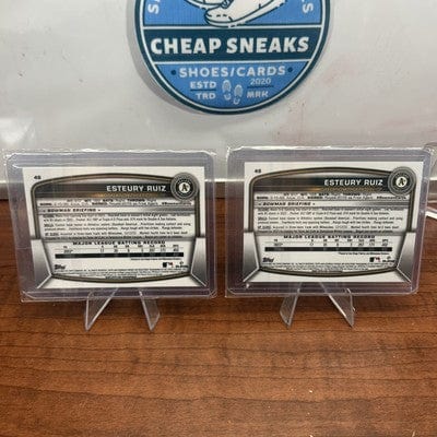Cheap Sneaks Footwear/Sports Cards Baseball Card Esteury Ruiz (RC) 2023 Bowman Chrome Rookie Card #46 Oakland Athletics
