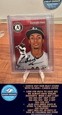 Cheap Sneaks Footwear/Sports Cards Baseball Card Esteury Ruiz RC 2023 Topps Chrome Platinum Anniversary #51 Oakland Ath