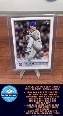Cheap Sneaks Footwear/Sports Cards Baseball Card Ethan Roberts (RC) 2022 Topps Update #US256 Chicago Cubs