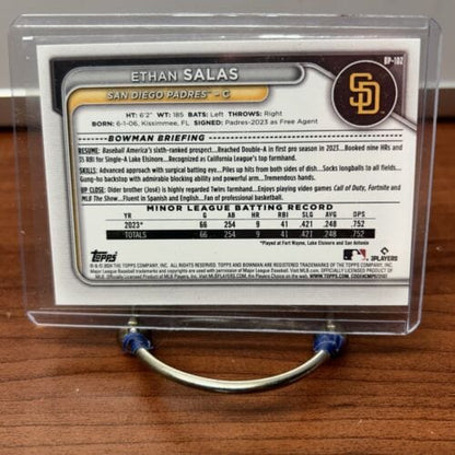 Cheap Sneaks Footwear/Sports Cards Baseball Card Ethan Salas 2024 Bowman Prospects Baseball Card BP-102 San Diego Padre