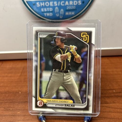 Cheap Sneaks Footwear/Sports Cards Baseball Card Ethan Salas 2024 Bowman Prospects Baseball Card BP-102 San Diego Padre