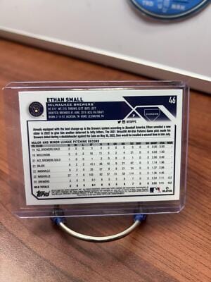 Cheap Sneaks Footwear/Sports Cards Baseball Card Ethan Small RC 2023 Topps Chrome #46 Milwaukee Brewers