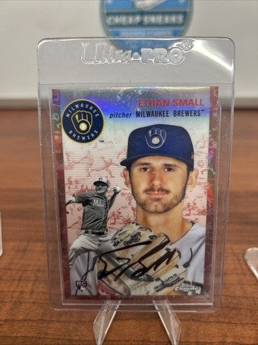 Cheap Sneaks Footwear/Sports Cards Baseball Card Ethan Small RC 2023 Topps Chrome Platinum Anniver Toile Rose Gold  59/