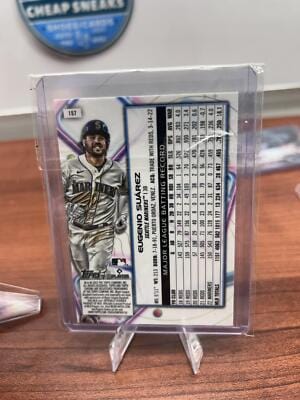 Cheap Sneaks Footwear/Sports Cards Baseball Card Eugenio Suárez 2023 Topps Cosmic Chrome #157 Seattle Mariners