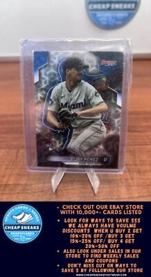 Cheap Sneaks Footwear/Sports Cards Baseball Card Eury Pérez 2023 Bowman's Best #34 Miami Marlins