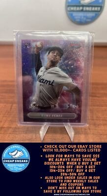 Cheap Sneaks Footwear/Sports Cards Baseball Card Eury Pérez 2023 Bowman's Best Astral Projections #AP-15 Miami Marlins