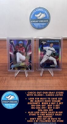 Cheap Sneaks Footwear/Sports Cards Baseball Card Eury Pérez 2024 Topps Chrome Future Stars #FS-11+ Chrome Refractor