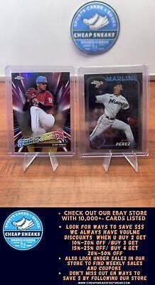 Cheap Sneaks Footwear/Sports Cards Baseball Card Eury Pérez 2024 Topps Chrome Future Stars #FS-11 Marlins+ Bonus Card