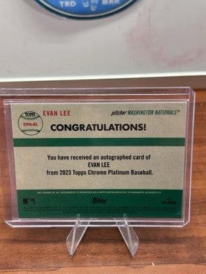 Cheap Sneaks Footwear/Sports Cards Baseball Card Evan Lee (RC) 2023 Topps Chrome Platinum Anniversary Blue Refractor Au