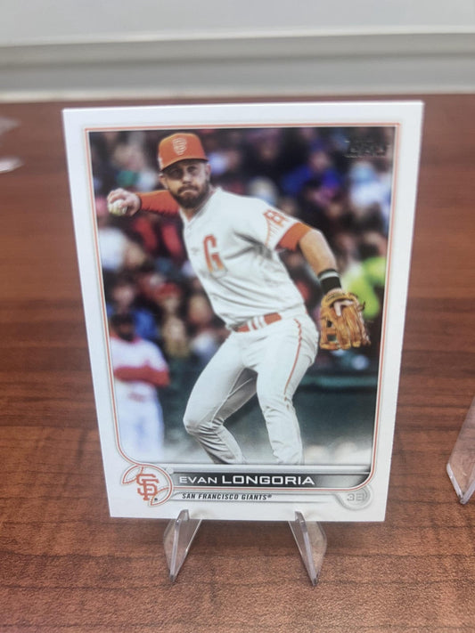 Cheap Sneaks Footwear/Sports Cards Baseball Card Evan Longoria 2022 Topps #617 San Francisco Giants