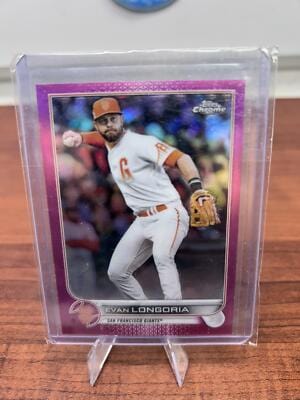 Cheap Sneaks Footwear/Sports Cards Baseball Card Evan Longoria 2022 Topps Chrome Pink Refractor Card #54 San Francisco