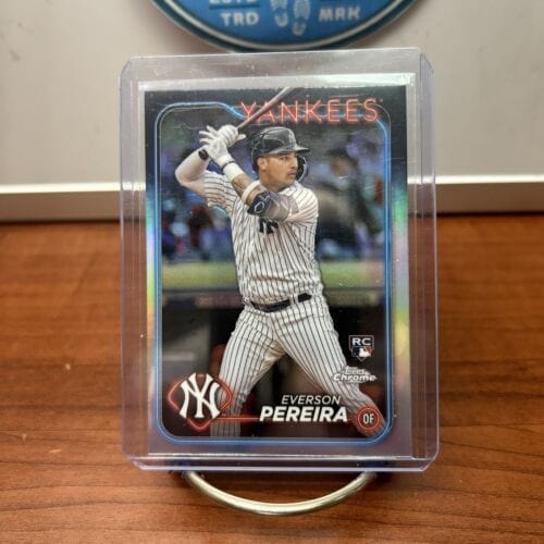 Cheap Sneaks Footwear/Sports Cards Baseball Card Everson Pereira 2024 Topps Chrome Silv. Refractor RC Card #238 New Yor