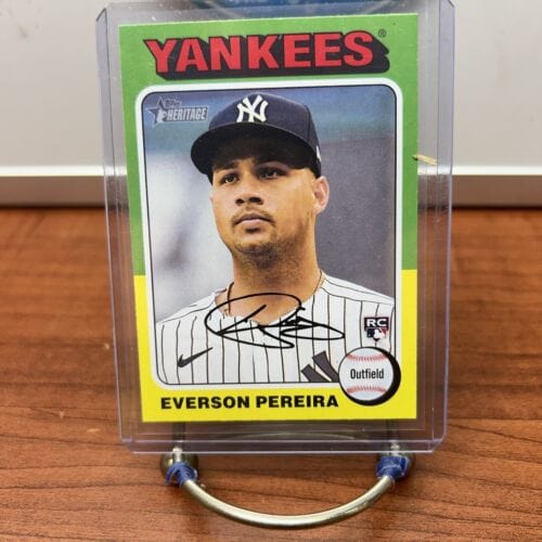 Cheap Sneaks Footwear/Sports Cards Baseball Card EVERSON PEREIRA 2024 TOPPS HERITAGE #348 Baseball YANKEES RC NEW