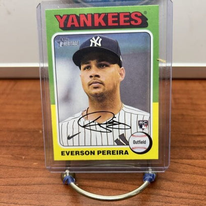 Cheap Sneaks Footwear/Sports Cards Baseball Card EVERSON PEREIRA 2024 TOPPS HERITAGE #348 Baseball YANKEES RC NEW