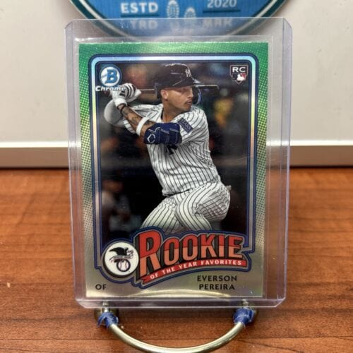 Cheap Sneaks Footwear/Sports Cards Baseball Card Everson Pereira RC 2024 Bowman Chrome ROY Favorites Card#ROY-15 New Yo