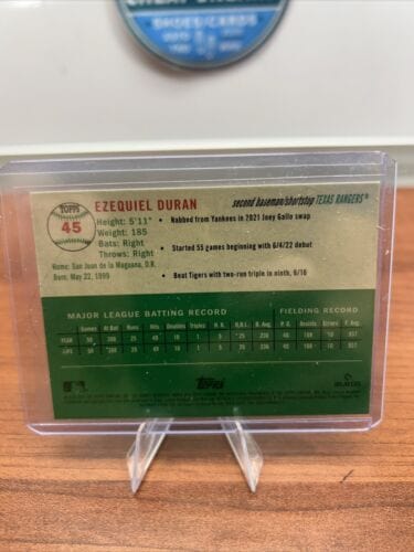 Cheap Sneaks Footwear/Sports Cards Baseball Card Ezequiel Duran RC 2023 Topps Chrome Platinum Anniversary Texas Rangers