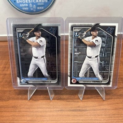 Cheap Sneaks Footwear/Sports Cards Baseball Card Fenwick Trimble 2024 Bowman Draft Chrome 1st Bowman (RC) #BDC-121 Marl