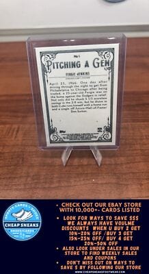 Cheap Sneaks Footwear/Sports Cards Baseball Card Fergie Jenkins 2022 Topps Allen & Ginter Pitching a Gem #PAG-5 Chicago