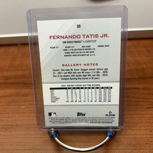 Cheap Sneaks Footwear/Sports Cards Baseball Card Fernando Tatis Jr. 2022 Topps Gallery #98  San Diego Padres