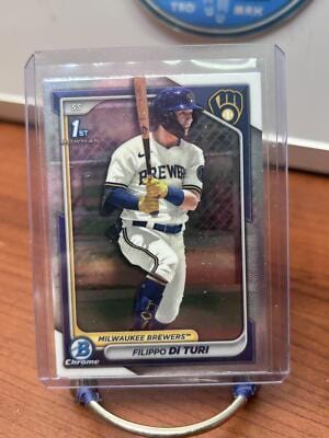 Cheap Sneaks Footwear/Sports Cards Baseball Card Filippo Di Turi 2024 Bowman Chrome Prospects #BCP-101 Brewers