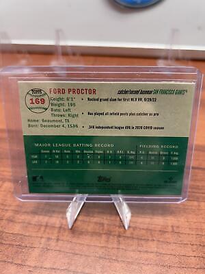 Cheap Sneaks Footwear/Sports Cards Baseball Card Ford Proctor RC 2023 Topps Chrome Platinum Anniversary #169 San Franci