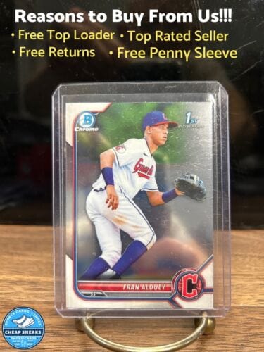 Cheap Sneaks Footwear/Sports Cards Baseball Card Fran Alduey 2022 Bowman 1st Chrome Cleveland Guardians Baseball Card#B