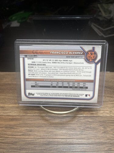 Cheap Sneaks Footwear/Sports Cards Baseball Card Francisco Alvarez 2022 Bowman Chrome Refractor 498/499