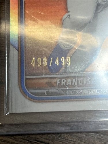 Cheap Sneaks Footwear/Sports Cards Baseball Card Francisco Alvarez 2022 Bowman Chrome Refractor 498/499