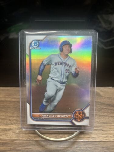 Cheap Sneaks Footwear/Sports Cards Baseball Card Francisco Alvarez 2022 Bowman Chrome Refractor 498/499