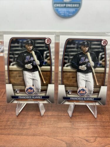 Cheap Sneaks Footwear/Sports Cards Baseball Card Francisco Alvarez (RC) 2023 Bowman Baseball Card #49  New York Mets +
