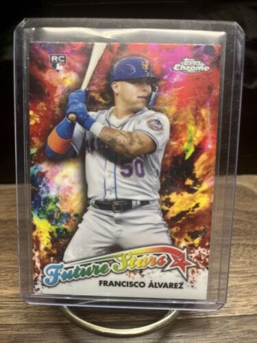 Cheap Sneaks Footwear/Sports Cards Baseball Card Francisco Alvarez (RC) 2023 Topps Chrome Future Stars Insert #FS-17 Me