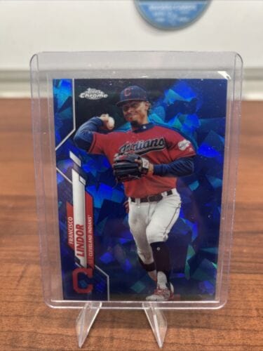 Cheap Sneaks Footwear/Sports Cards Baseball Card Francisco Lindor 2020 Topps Chrome Sapphire Edition #201 Guardians , M